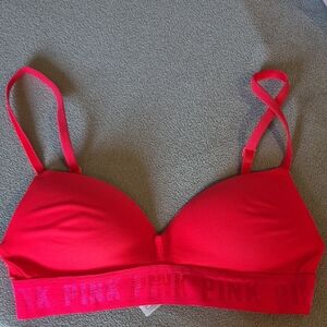 PINK Victoria's Secret Bold Red Bra